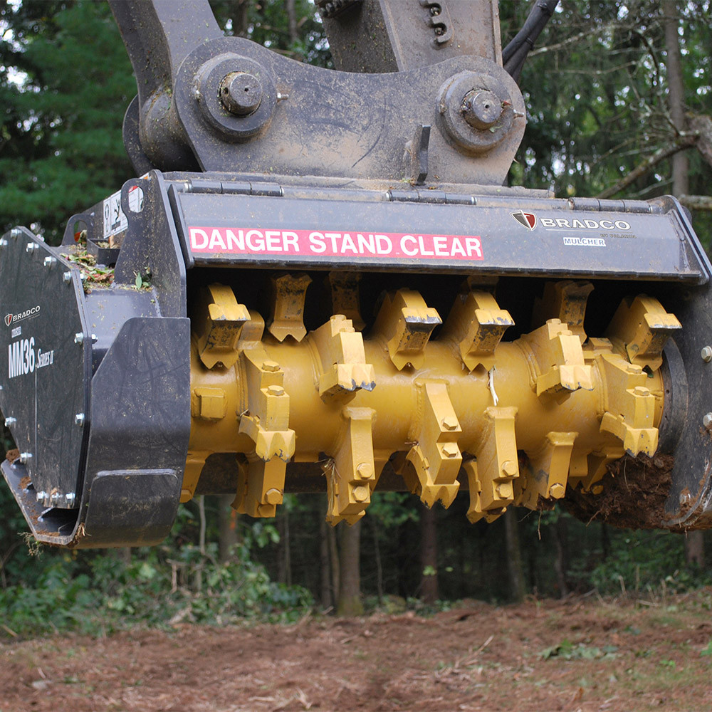 Series II Excavator Mulcher Attachment | Bradco