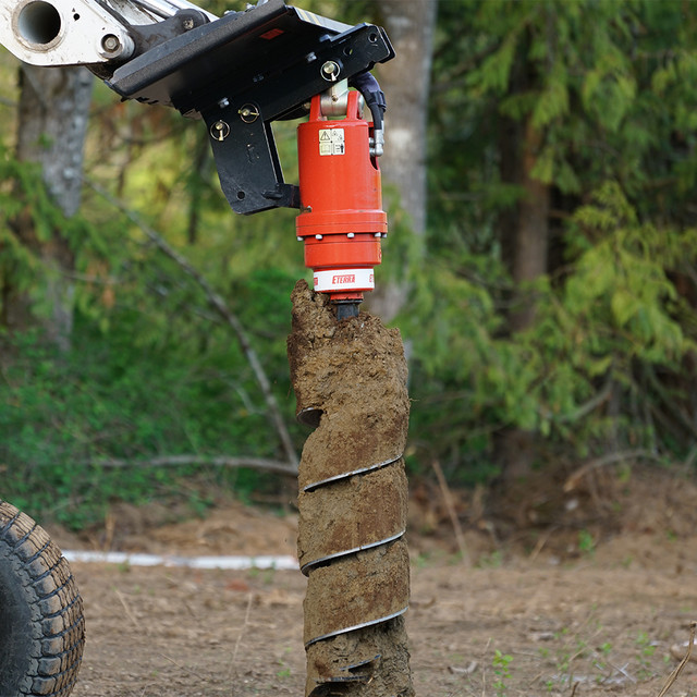 Skid Steer Auger Attachment | Eterra