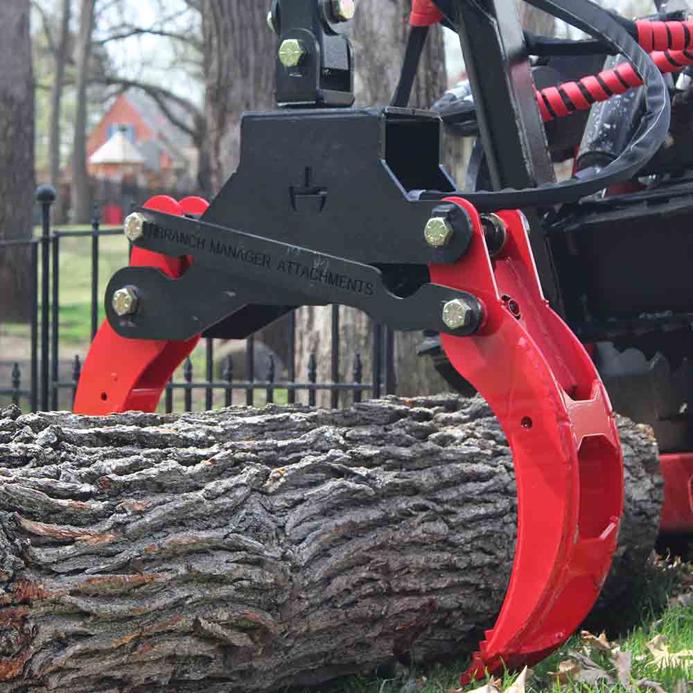 Free Rotating Hardox Mini Skid Steer Log Grapple | Branch Manager