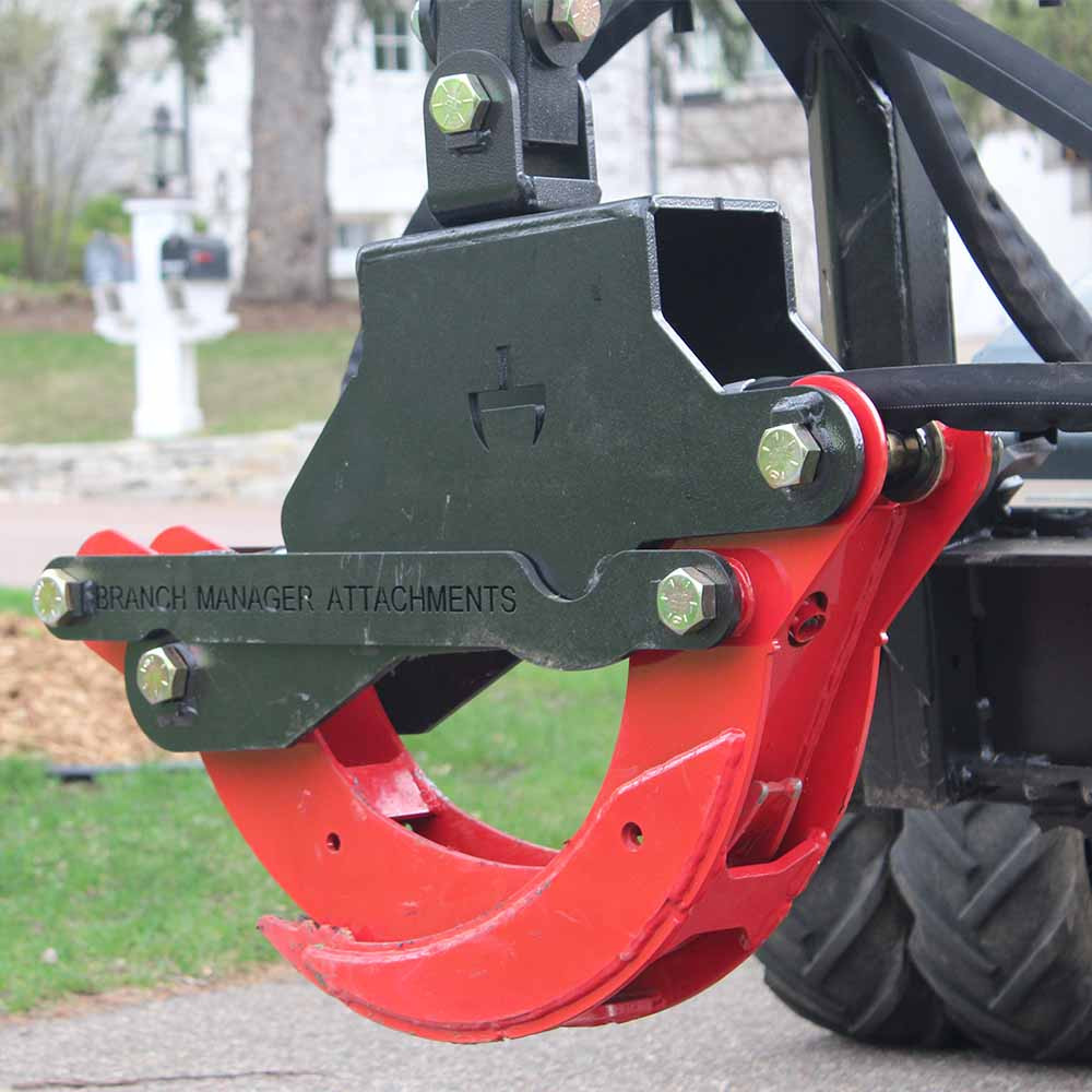 Free Rotating Hardox Mini Skid Steer Log Grapple | Branch Manager