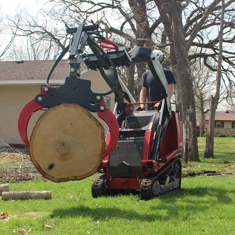 Free Rotating Hardox Mini Skid Steer Log Grapple | Branch Manager