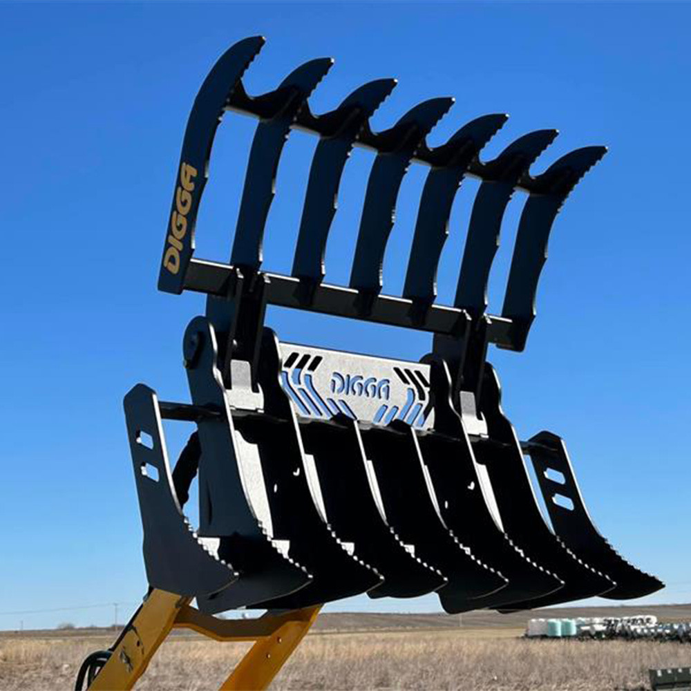Mini Skid Steer Grapple Rake | Digga