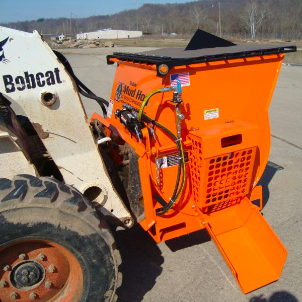 Mobile Mud Hog Skid Steer Concrete Mixing Attachment | EZ Grout