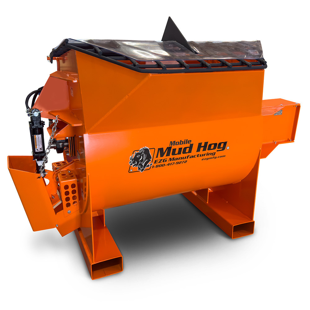 Mobile Mud Hog Skid Steer Concrete Mixing Attachment | EZ Grout
