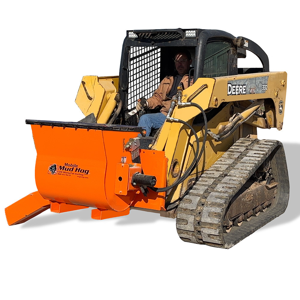 Mobile Mud Hog Skid Steer Concrete Mixing Attachment | EZ Grout