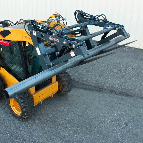 Skid Steer Pallet Fork Pipe Grapple | Virnig